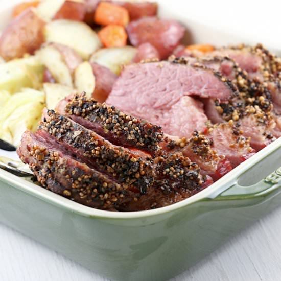 Roasted Corned Beef and Cabbage