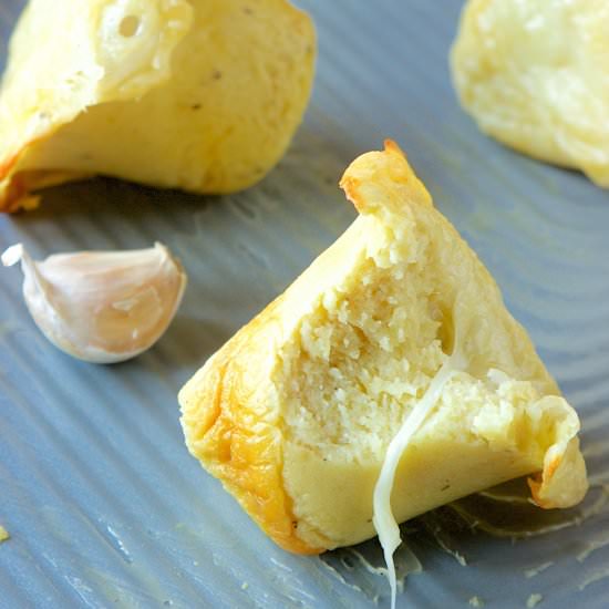 Cheesy Garlic Puddings