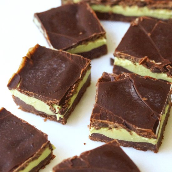 No-Bake Chocolate Mint Bars