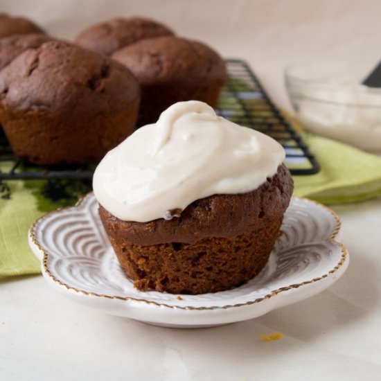 Guinness and Irish Cream Cupcakes