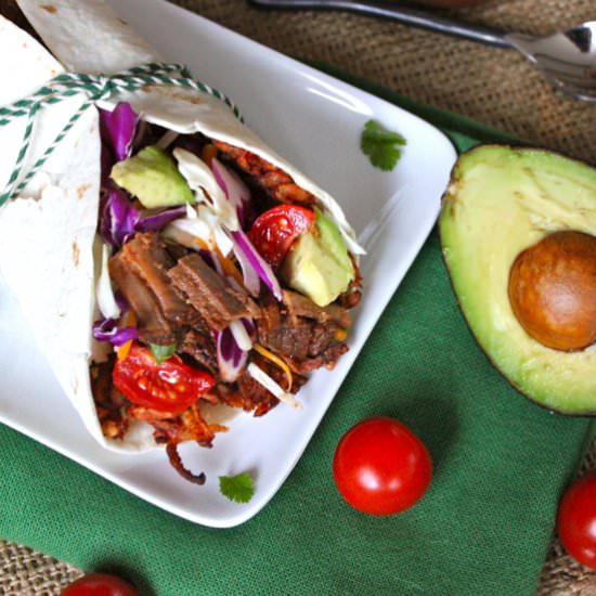 Spicy Irish Beef Brisket Tacos