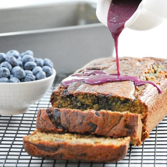 Blueberry Swirl Banana Bread