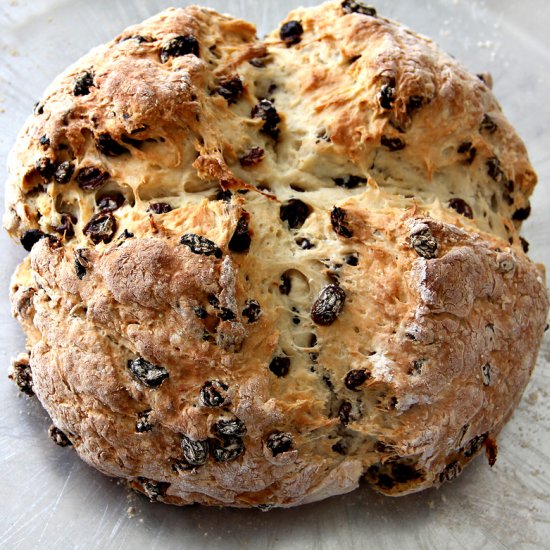 Irish Soda Bread with Raisins