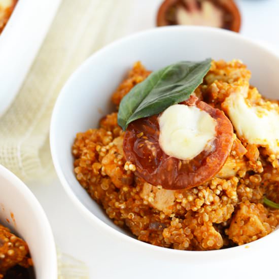 Tuscan Chicken Quinoa Bake