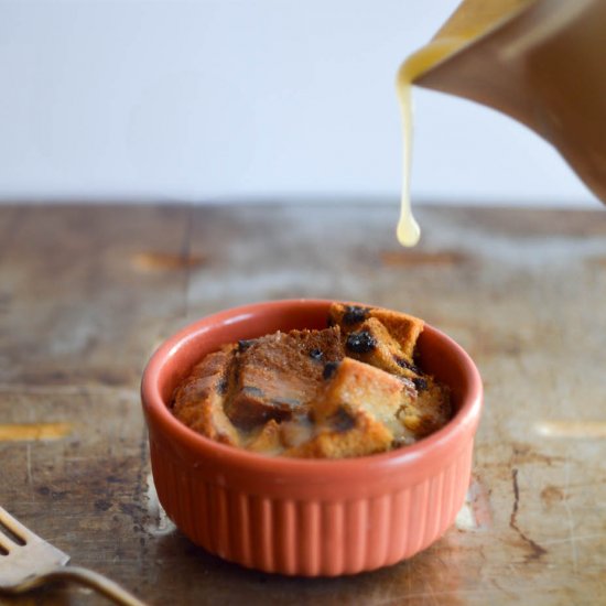 Bread Pudding & Whiskey Glaze