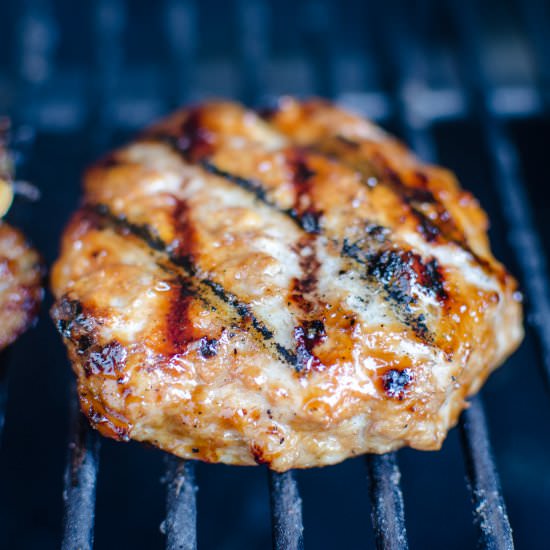 Grilled Teriyaki Chicken Burgers