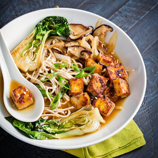 Soba Noodles with Bok Choy & Tofu