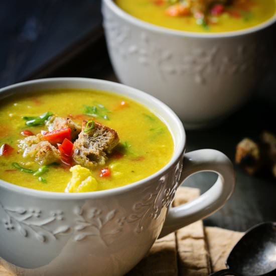 Cauliflower and Celery Root Chowder