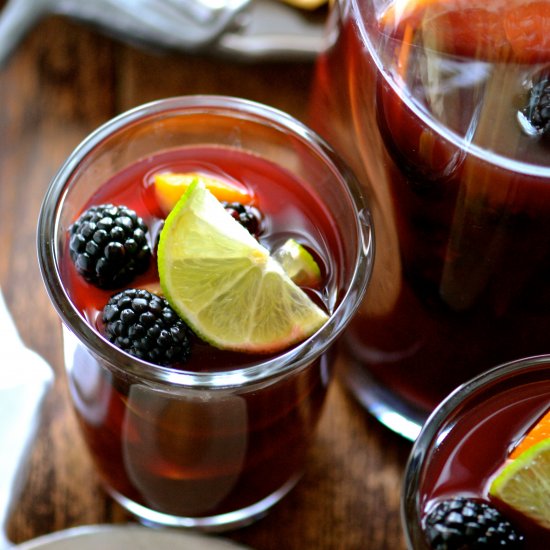 Winter Sangria with Blackberry