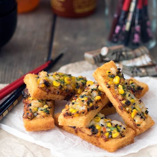 Chinese Shrimp & Corn Toast