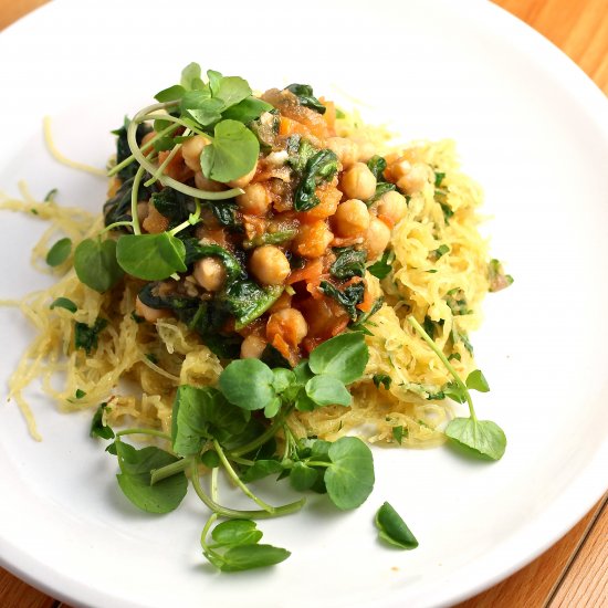 Roasted Spaghetti Squash with Herbs