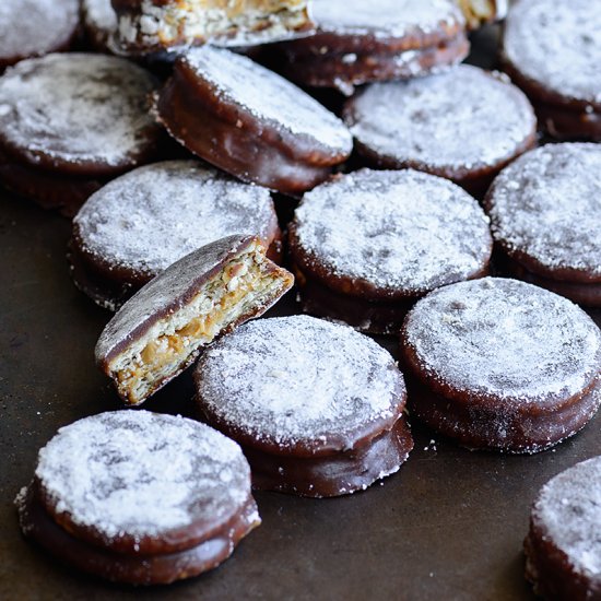 Puppy Chow Ganache Cookies