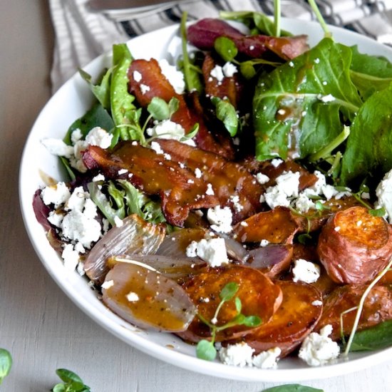 Sweet Potato Salad with Goat Cheese