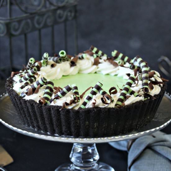 Fresh Mint Grasshopper Pie