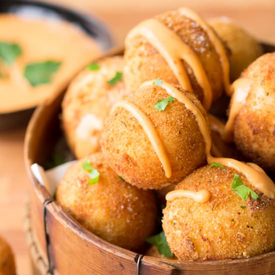 Yuca Balls with Chipotle Mayo