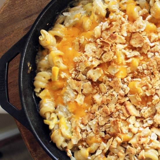 Squash Casserole Mac and Cheese