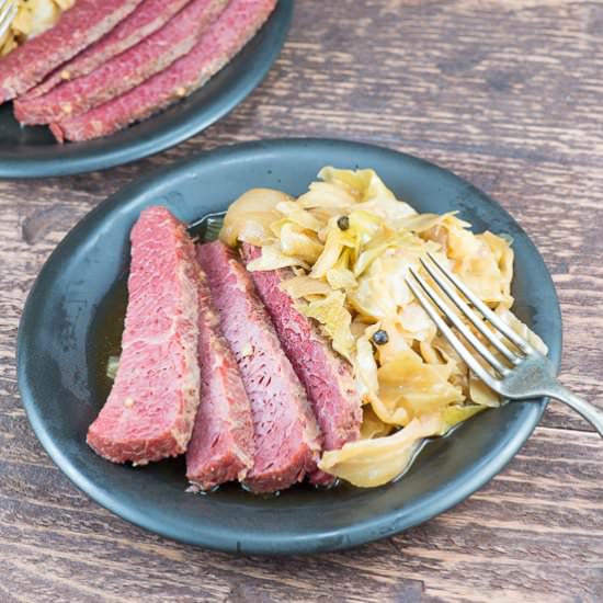 Slow Cooker Corned Beef w/ Stout Beer