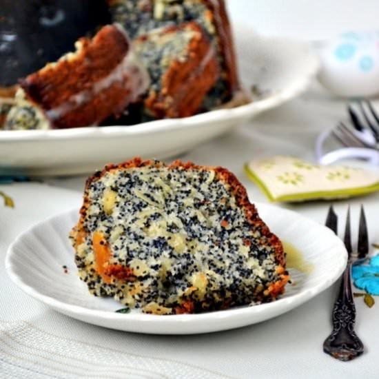 Almond Bundt Cake with Poppy Seed