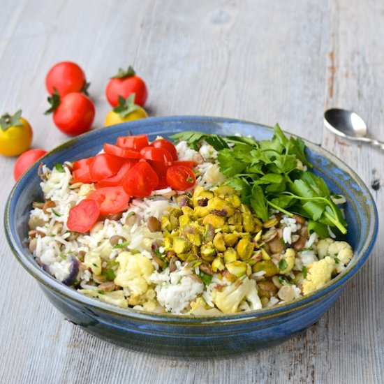 Rice, Lentils and Cauliflower