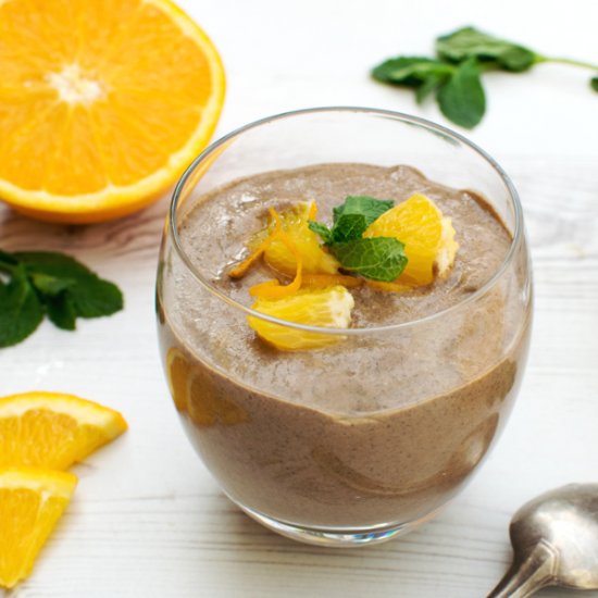 Chocolate Orange Chia Pudding