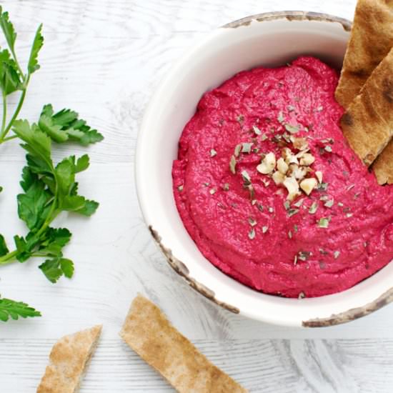 Beetroot Hummus With Tarragon