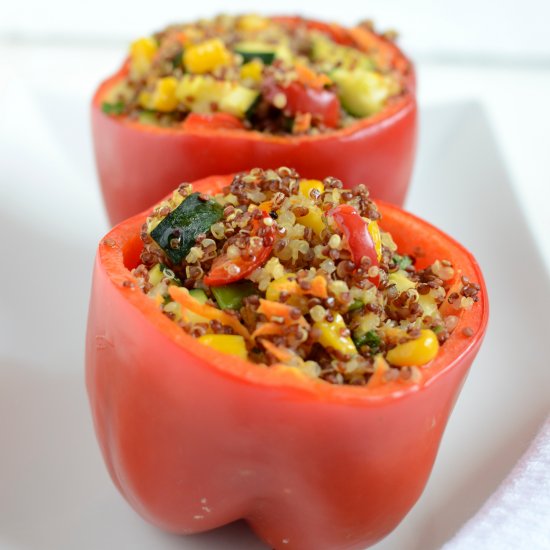 Quinoa & Veggie Stuffed Peppers