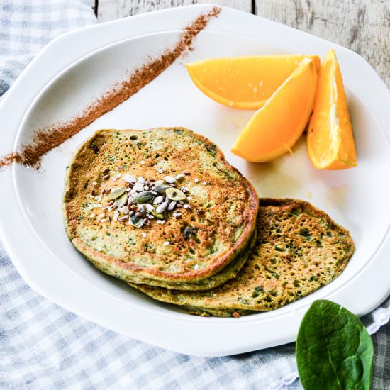 Omega Spinach Pancakes