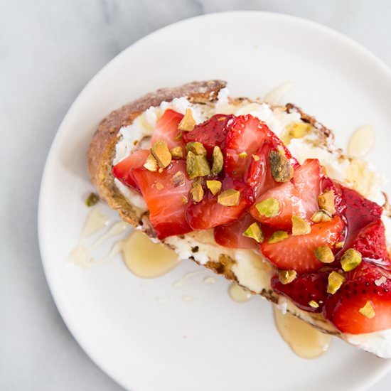 Strawberry Ricotta Toast