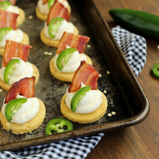 Jalapeno Corn Cakes with Honey Whip