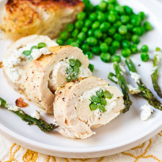 Goat Cheese & Asparagus Chicken