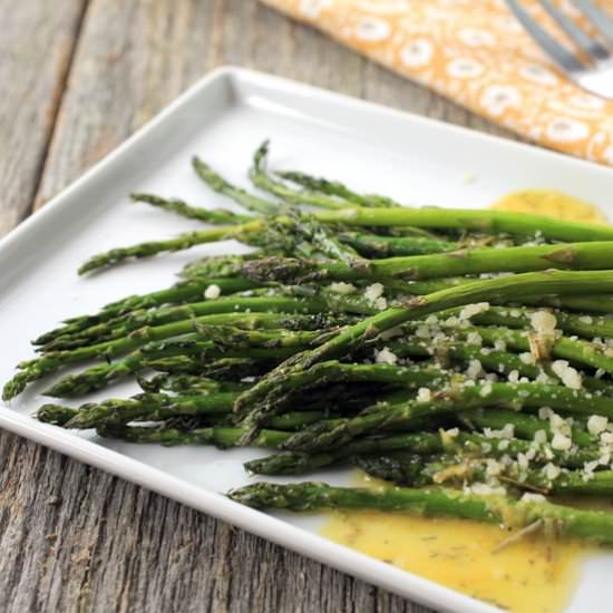 Lemon Rosemary Asparagus