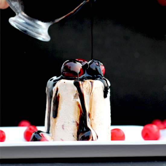 Balsamic Roasted Cherry Ice Cream