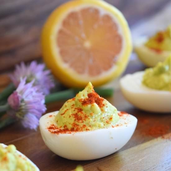 Avocado Deviled Eggs