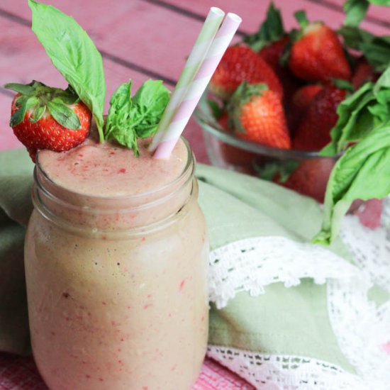 Strawberry Basil Smoothie