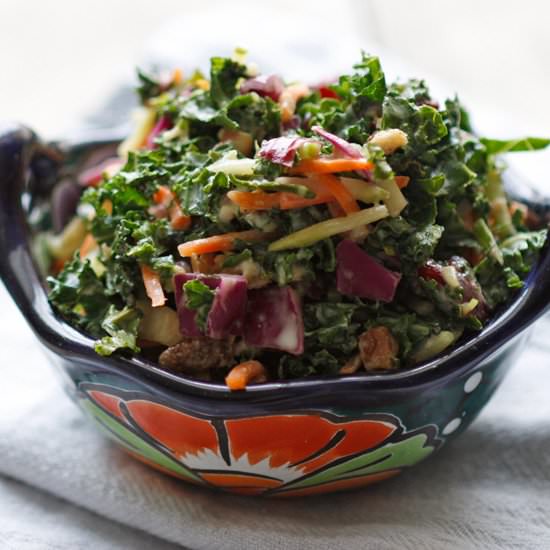 Honey Dijon Chopped Kale Salad