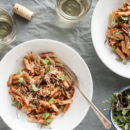 Penne with Za’atar Tomato Sauce