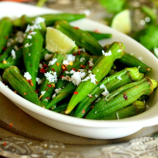 5 Minute Microwave Okra