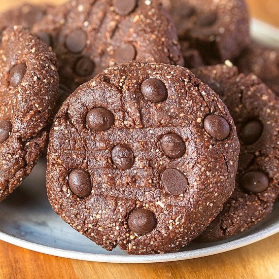 No Bake Triple Chocolate Cookies