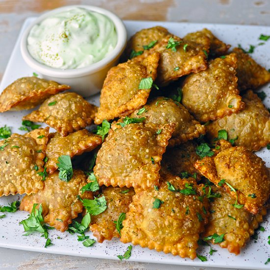 Fried Taco Ravioli