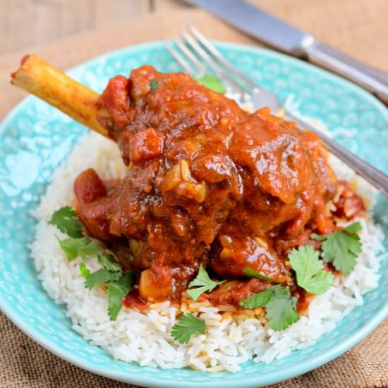 Curried Lamb Shanks