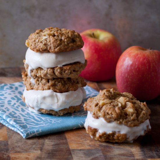 Apple Pie Ice Cream Sandwiches