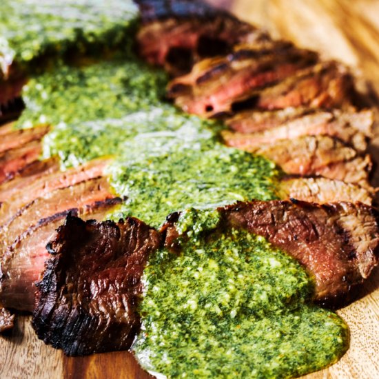 Grilled Flank Steak with Chimichuri