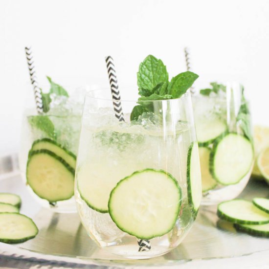 Cucumber-Mint Sparkler