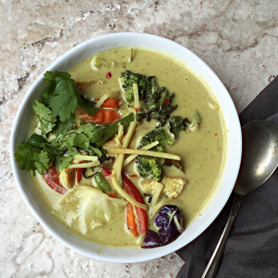 Indo Thai Green Chicken Curry