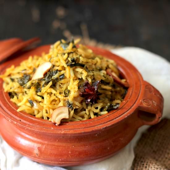 Methi Brown Rice Pulao