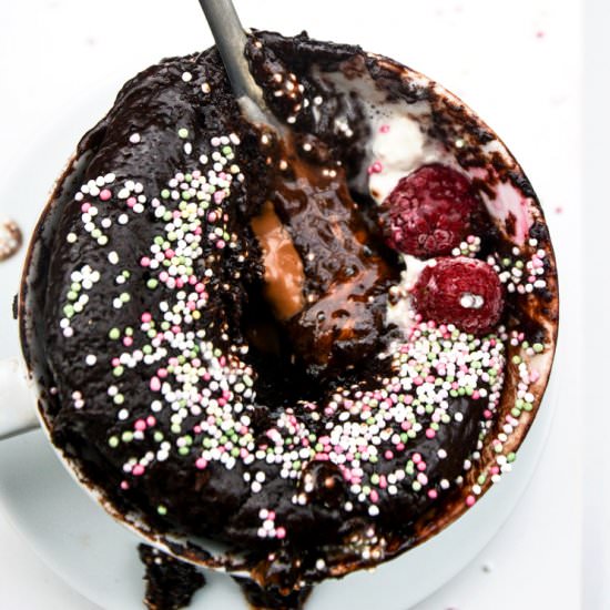 Chocolate Molten Lava Mug Cake