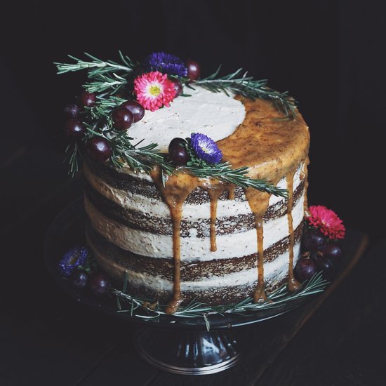 Rum Raisin Kefir Cake