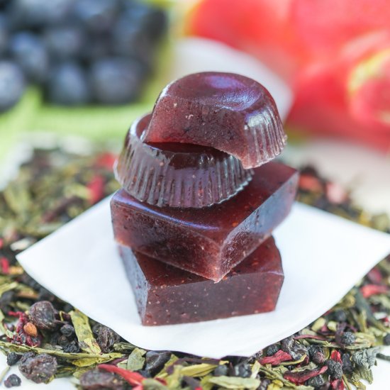 Dragon Fruit Blueberry Tea Gummies