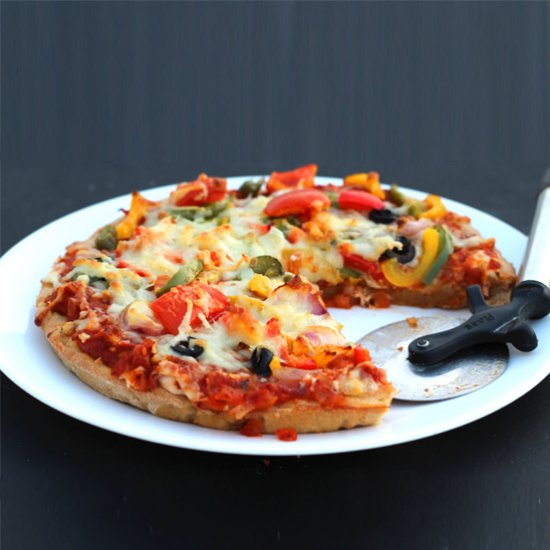 Veggies and Cheese Overload Pizza