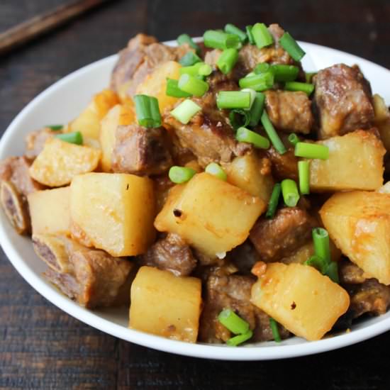 Korean-Style Pork Rib and Potato